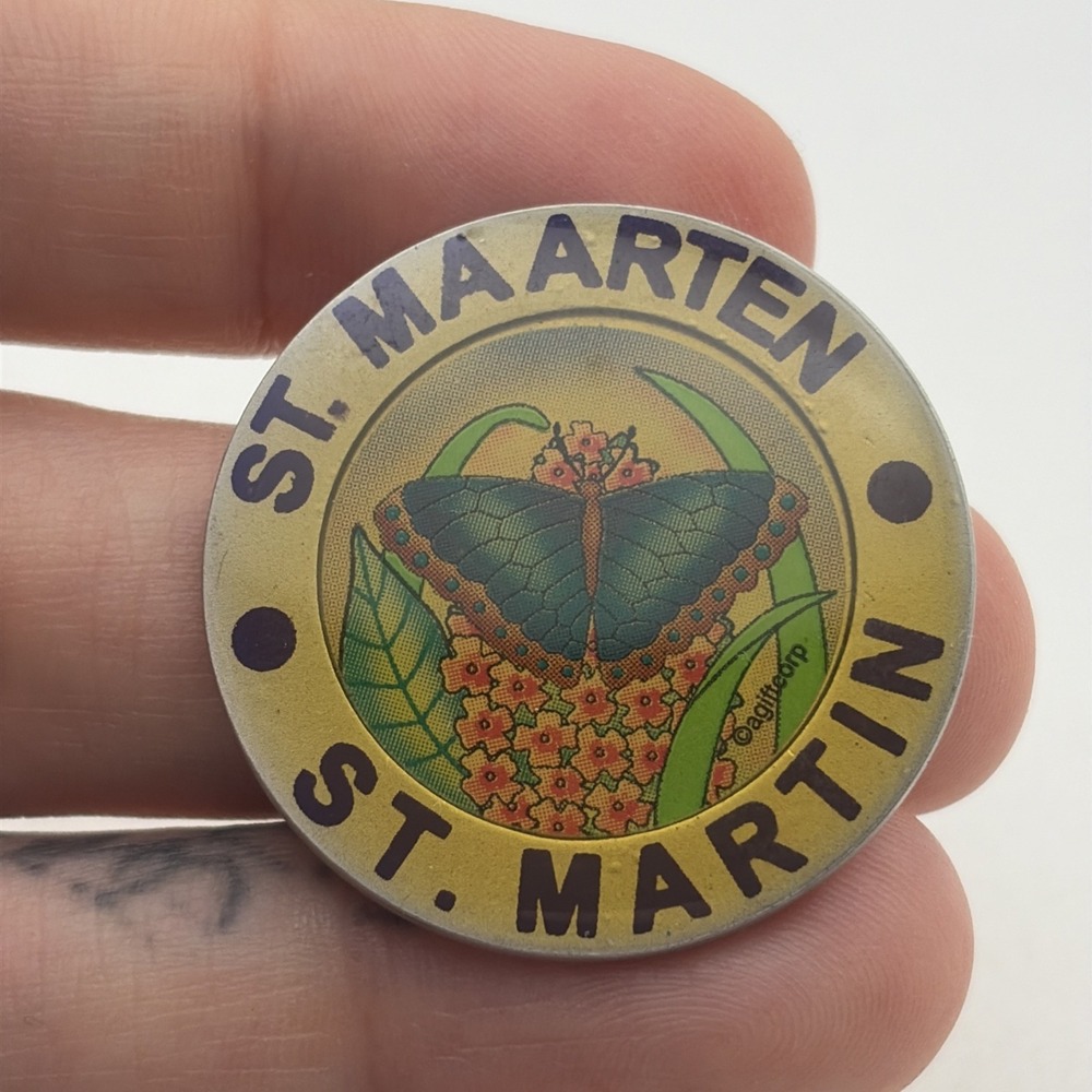 St. Martin Maarten Caribbean Island Lapel Hat Pin